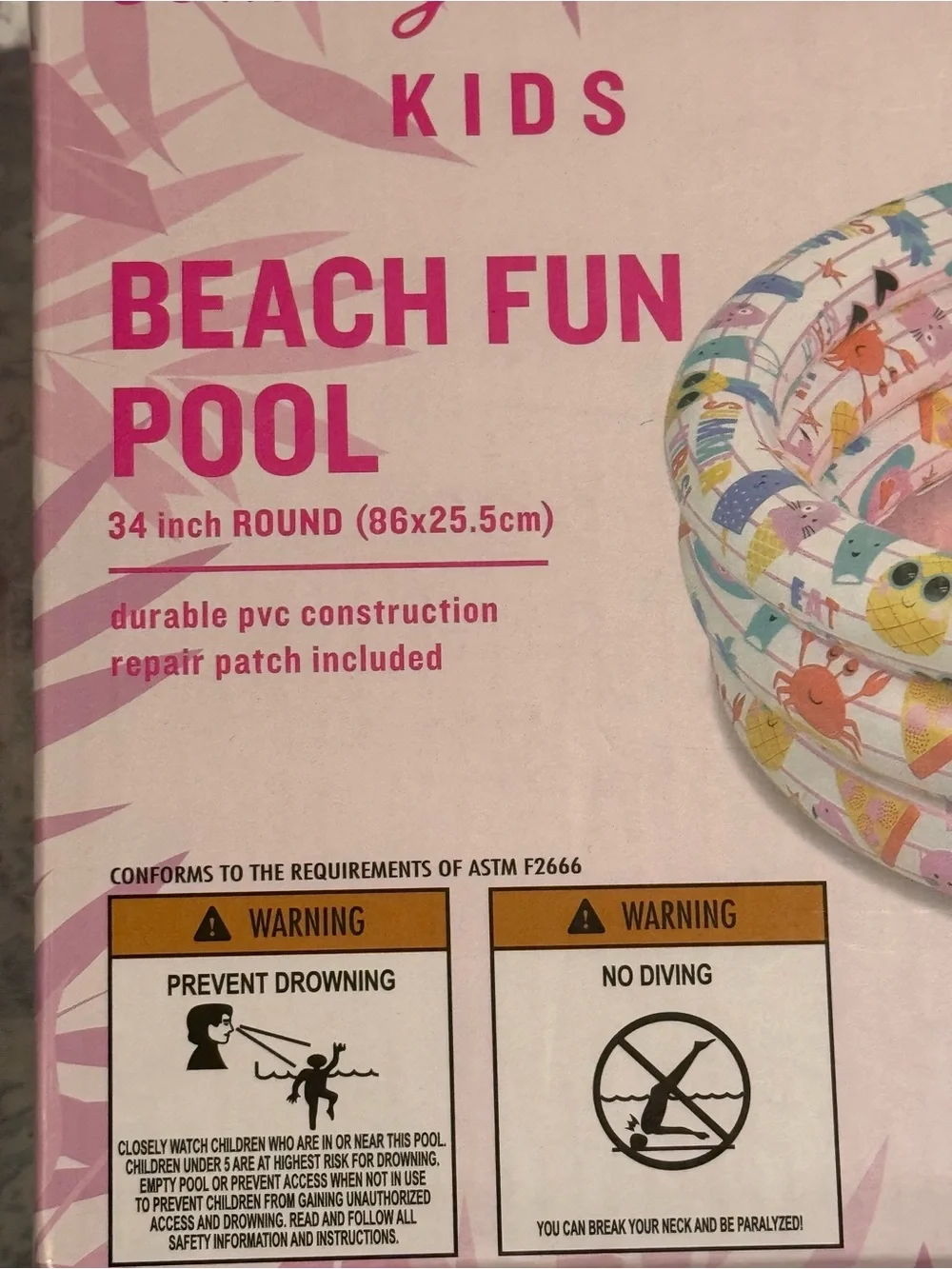 Tommy Bahama 34 inch Round Beach Fun Pool